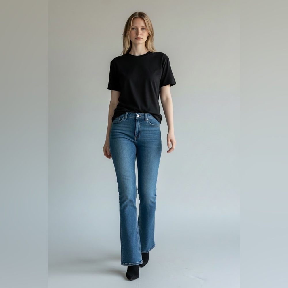 Levis 542 Y2K 90s Tilted Flare Flap Pockets Low VTG Jeans Womens 16W Dark Wash